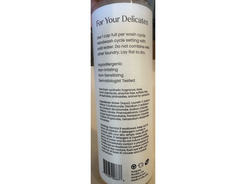 Nodpod The Silk Laundry Gentle Silk Wash, 16.9 fl oz/500 mL