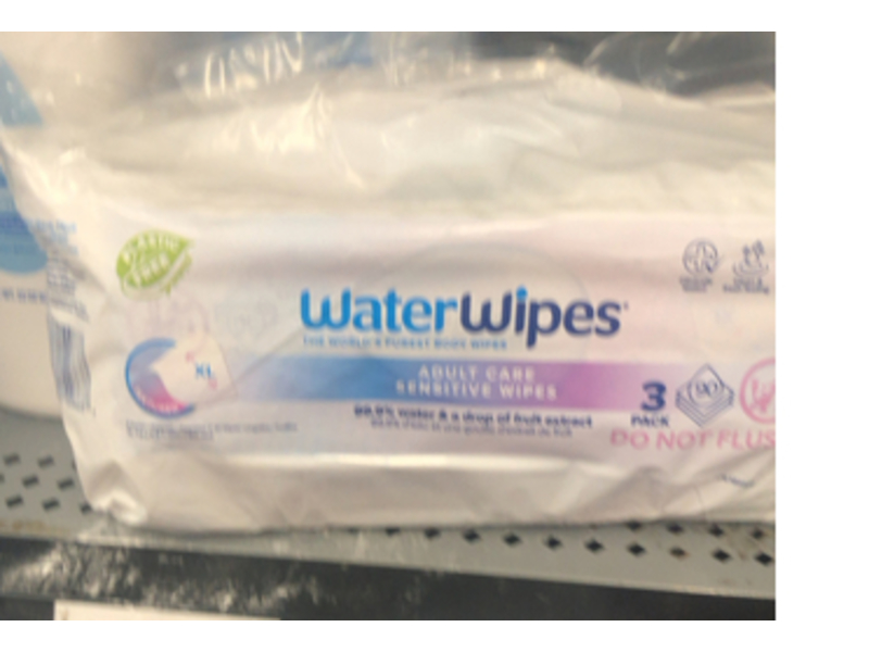 Water Wipes Adult Care Sensitive Wipes, XL, 90 Count, Pack Of 3
