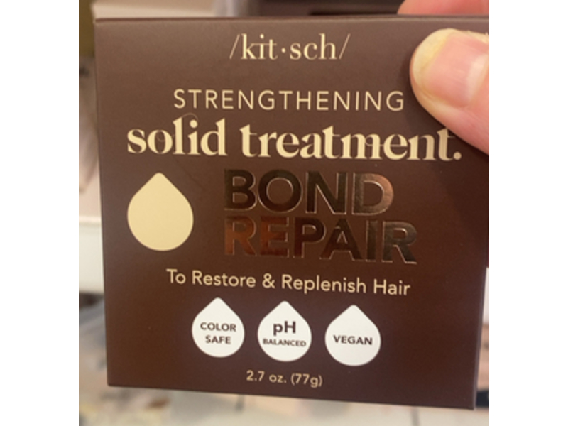Kitsch Strengthening Solid Treatment Bond Repair To Restore & Replenish Hair, 2.7 oz/77 g