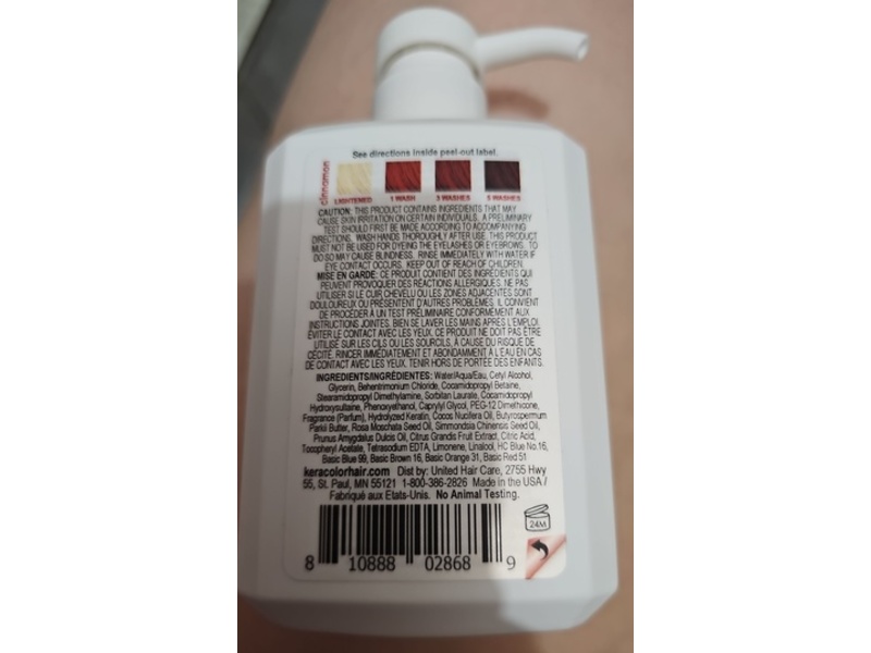 Keracolor Color + Clenditioner, Cinnamon, 12 fl oz/355 mL