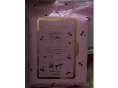 SpaTherapy calming Cleansing Wipes, Cherry Merlot Dream, 25 Count
