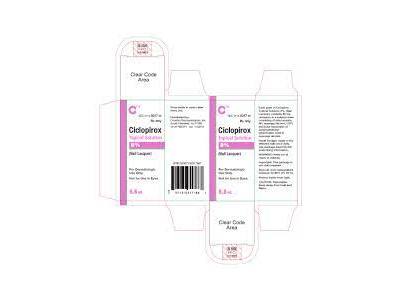 Ciclopirox Topical Solution 8%, 6.6 mL, Cosette Pharmaceuticals, Inc (RX)