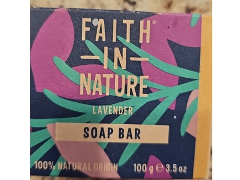 Faith In Nature Lavender Soap Bar, Lavender, 3.5 fl oz/100 g