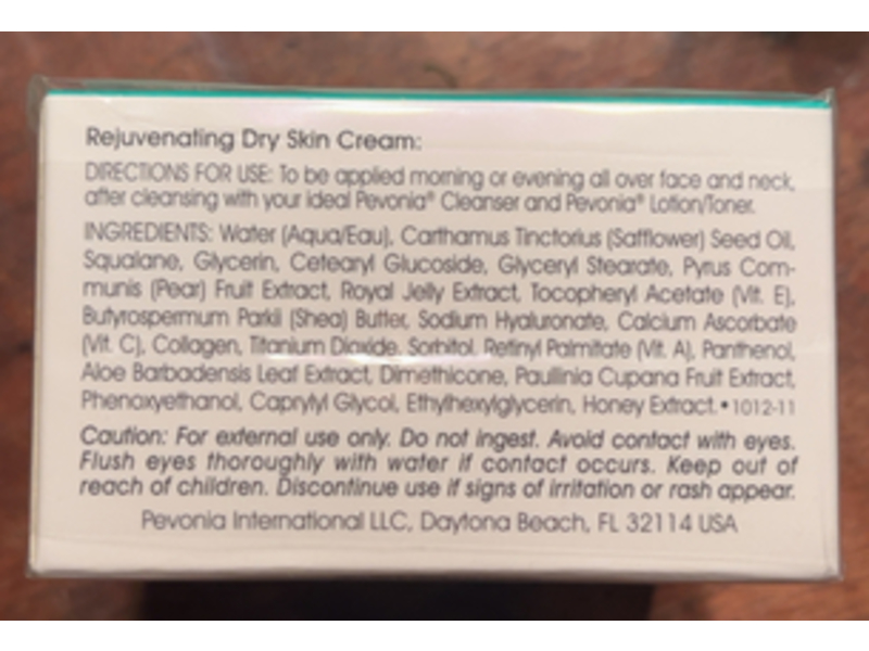 Pevonia Botanica Rejuvenating Dry Skin Cream, 1.7 oz/50 mL