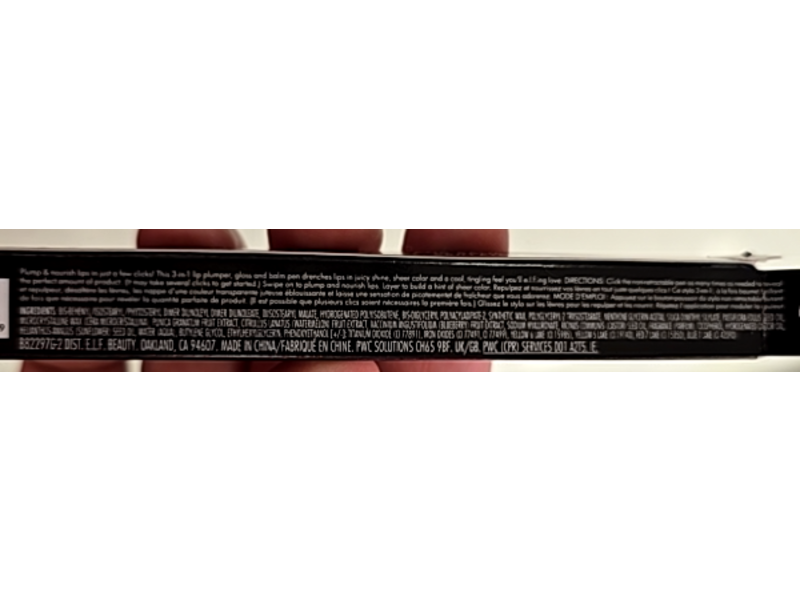 e.l.f. Pout Clout Lip Plumping Pen, Wicked Cherry, 0.07 oz/2.0 g