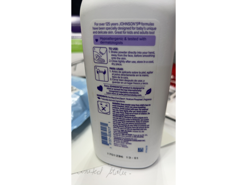 Johnon's Baby Powder, Lavender, 15 oz/425 g