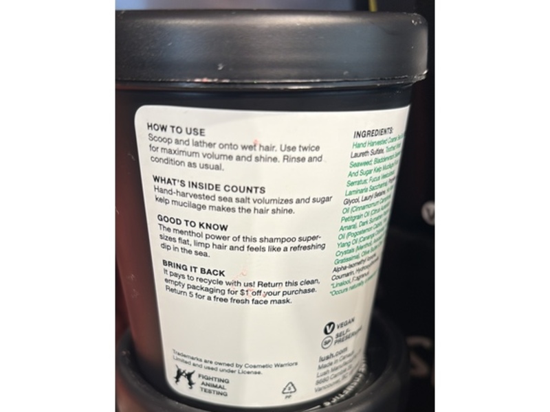 Lush Swell Shampoo, 10.5 oz/300 g