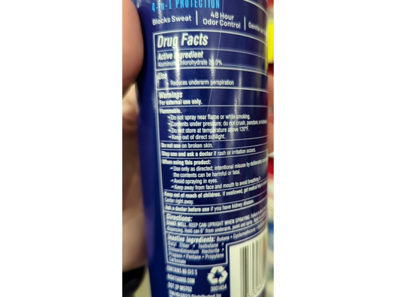 Right Guard Sport Antiperspirant Deodorant Spray, 6 oz/170 g Pack Of 12