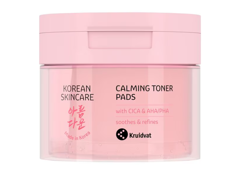 Kruidvat Calming Toner Pads, Cica & Aha/Pha, 161.43 g, 60 Count