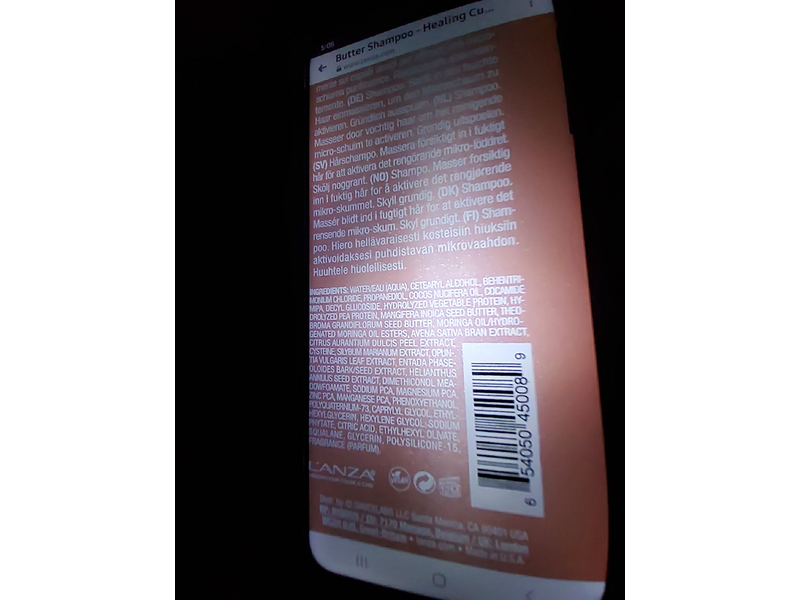 L'anza Healing Curls Butter Shampoo, 8 fl oz/236 mL