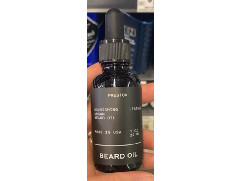 Preston Nourishing Argan Beard Oil, 1 oz/30 mL