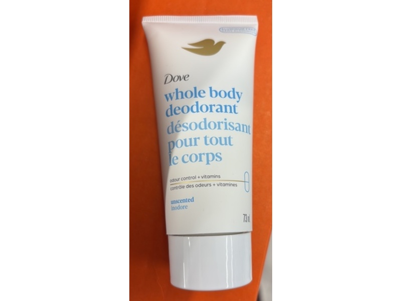 Dove Whole Body Deodorant Cream, 73 mL