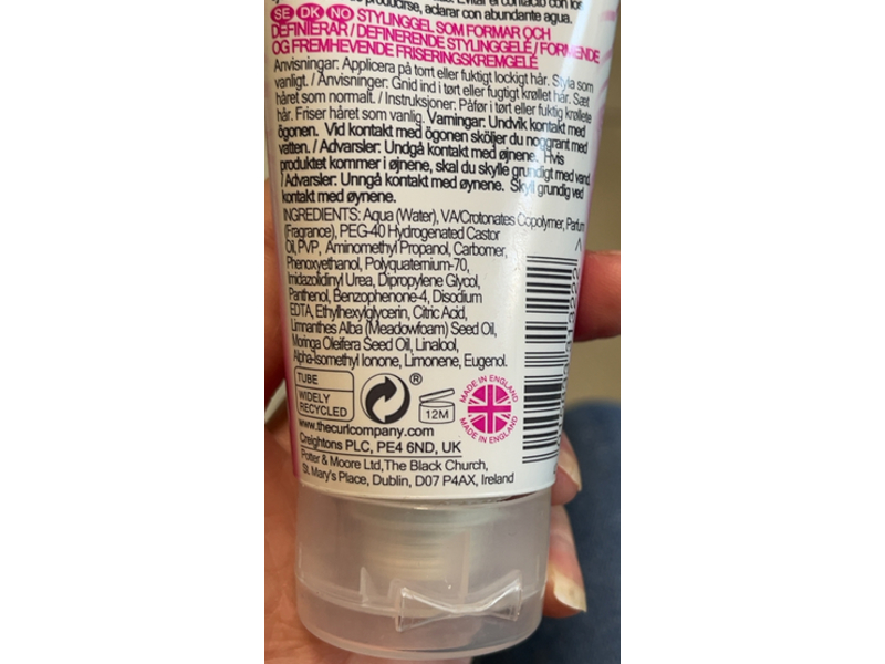 Creightons The Curl Company Shape & Define Styling Creme-Gel with Moringa Oil, 1.7 fl oz/50 mL