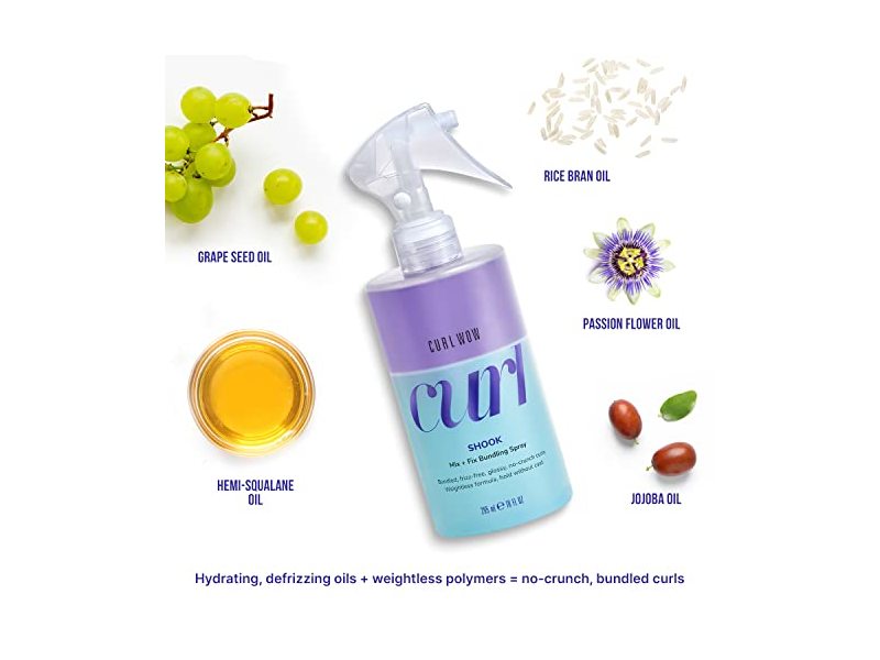 Curl Wow Curl Mix-Fix Bundling Spray, Shook, 18 fl oz/295 mL