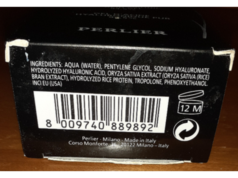 Perlier Hyaluronic Acid Gel, Black Rice Platinum, 1.6 fl oz/50 mL