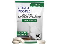 Clean People Dishwasher Detergent Tablets, Lemon Verbena, 480 g, 60 Count - thumbnail 1