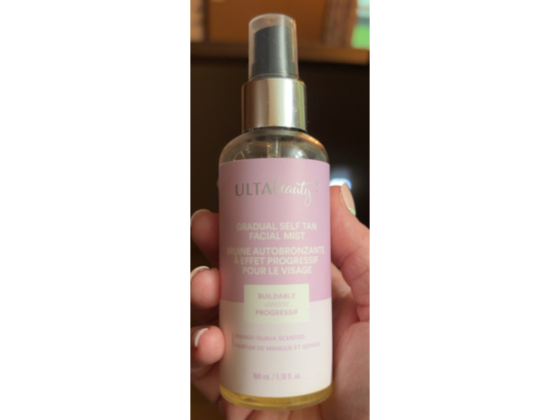 Ulta Beauty Gradual Self Tan Facial Mist, Mango & Guava, 3.38 fl oz/100 mL, Pack Of 2