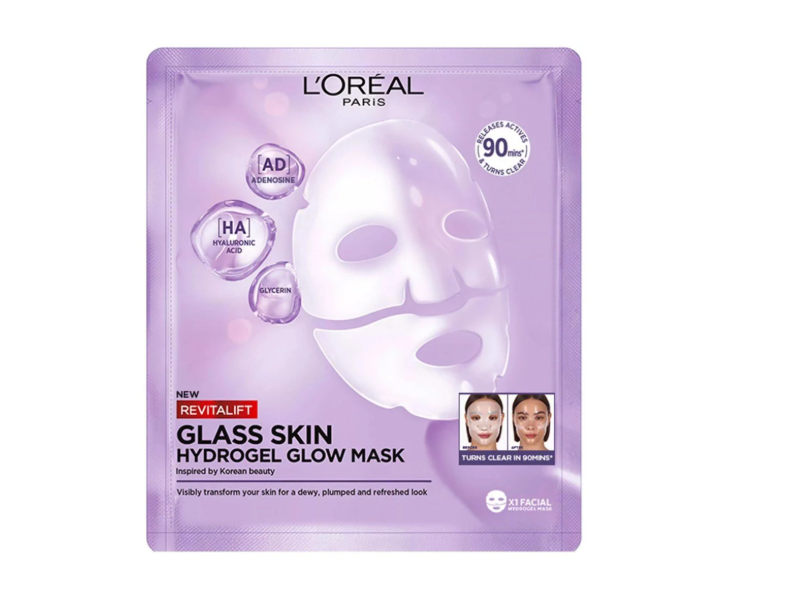 L'Oreal Paris Revitalift Glass Skin Hydrogel Glow Mask, 25 g