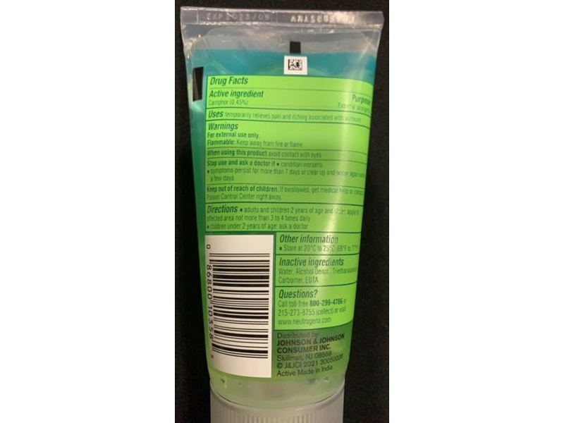 Neutrogena Sun Rescue After Sun Medicated Relief Gel, Camphor External Analgesic, 3.0 oz/85 g