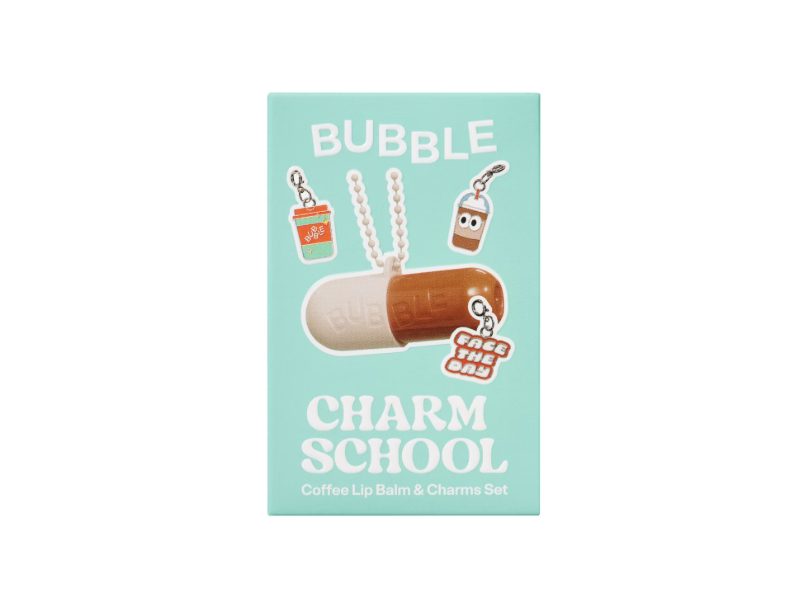 Bubble Coffee Lip Balm & Charms Set, Charm School