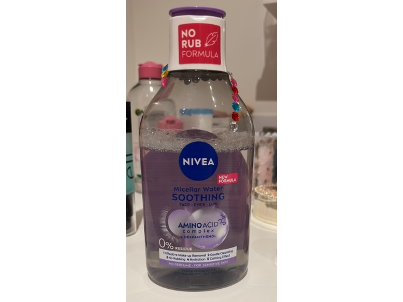 Nivea Soothing Micellar Water, Amino Acid Complex + Dexpanthenol, 400 mL