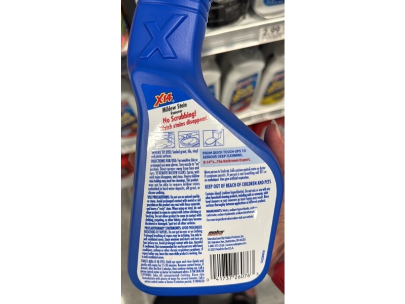 X.14 Mildew Stain Remover, 32 fl oz/946 mL