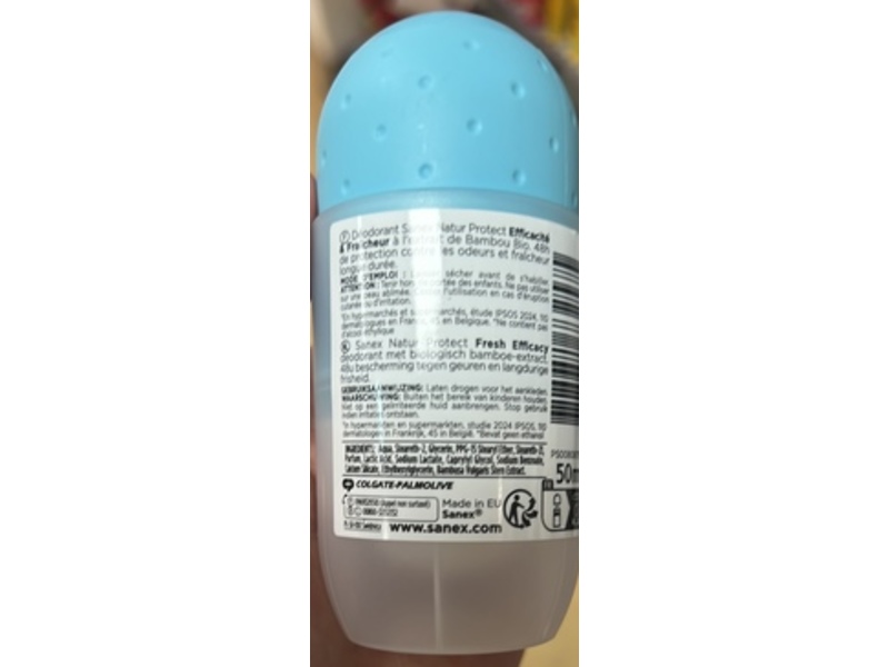 Sanex Natur Protect Deodorant, Bio Bamboo, 50 mL