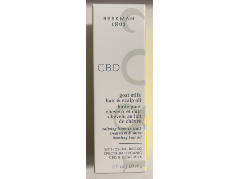 Beekman 1802 Hair & Scalp Oil, Cbd & Goat Milk, 2 fl oz.60 mL