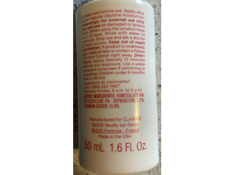 Clarins UV Plus Anti Pollution Multi protection Sunscreen, SPF 50, 1.6 fl oz/50 mL