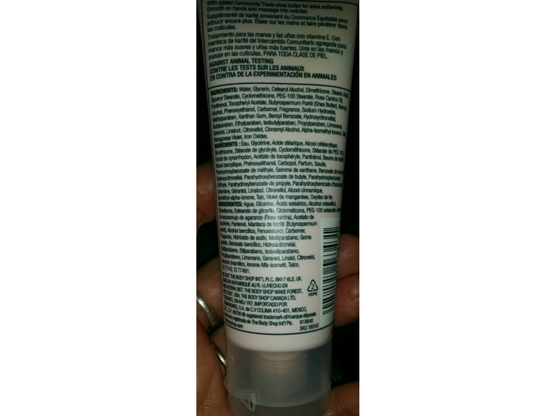 The Body Shop Hand & Nail Treatment, Vitamin E, 2.5 fl oz/75 mL