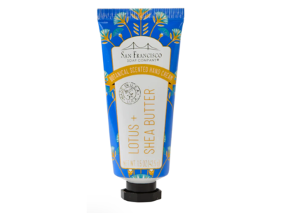 San Francisco Botanical Hand Cream, Lotus+Shea Butter, 1.5 oz/42.5 g