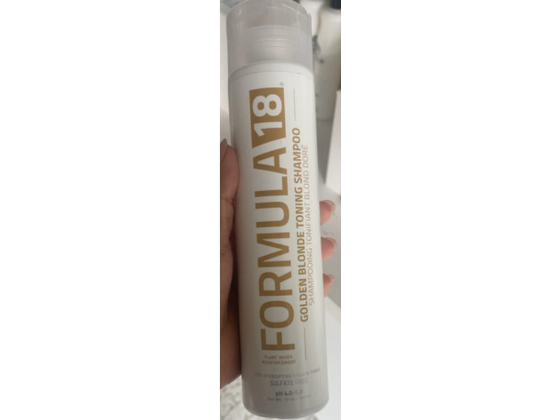 Formula 18 Golden Blonde Toning Shampoo, 10 oz/100 mL