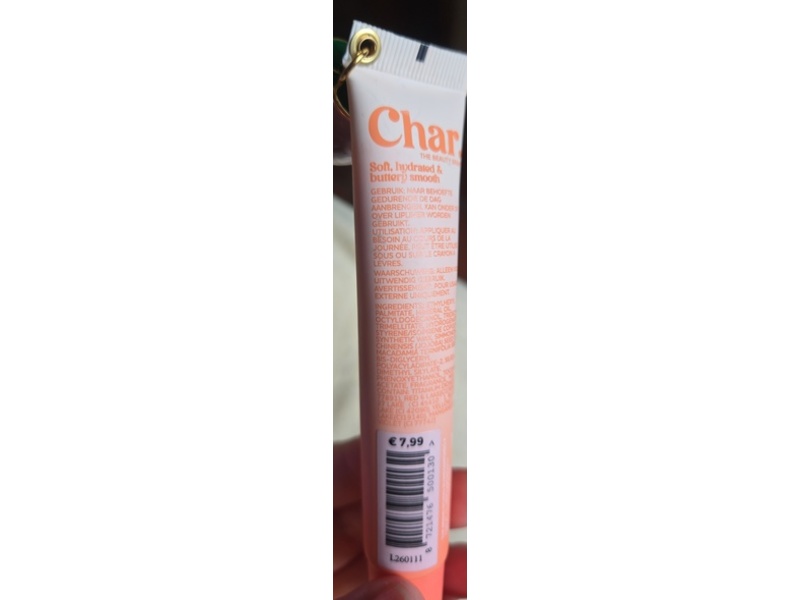 Char Lip Butter, Peach, 1.5 mL