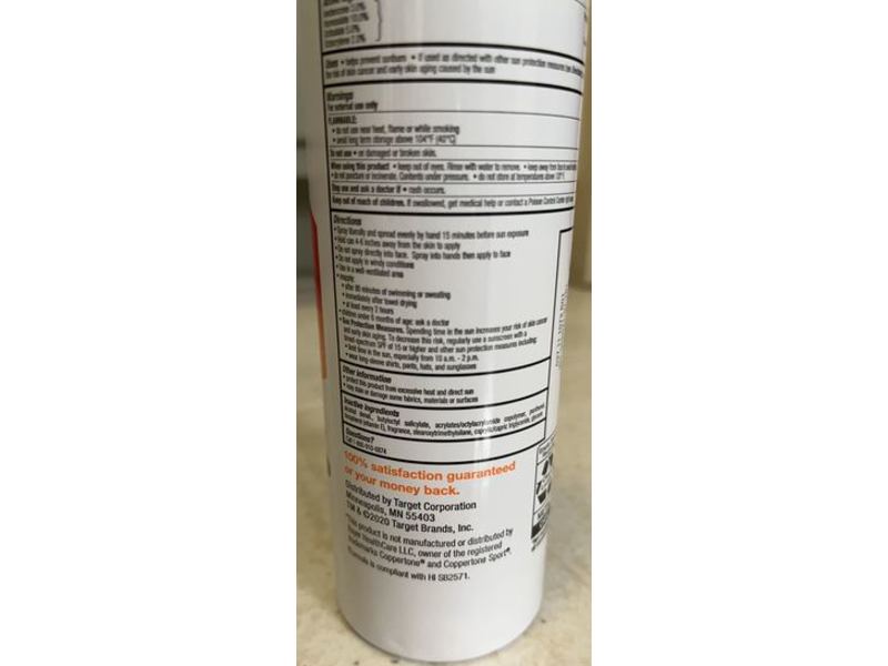Up & Up Sport Sunscreen Spray, SPF 30, 7.3 oz/207 g