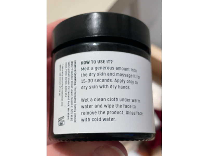 Ancestral Cosmetics Cleansing Balm, Tallow & Charcoal, 2 oz/60 mL