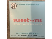 Sweetums Intimate Wipes, Cinnamon Bun Flavor, Pack Of 10 - thumbnail 2