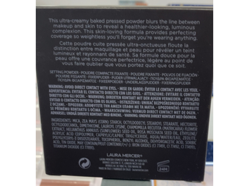 Laura Mercier Real Flawless Luminous Perfecting Pressed Powder, Translucent Medium, 0.24 oz/7 g