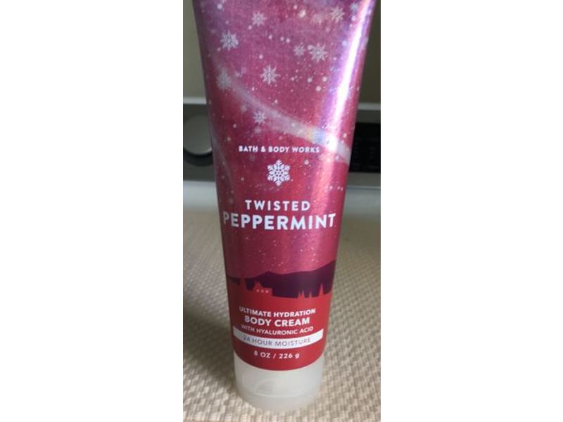 Bath & Body Works Twisted Peppermint Ultimate Hydration Body Cream, 8 oz/226 g