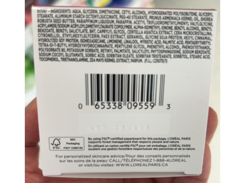 L'Oreal Paris Revitalift Anti - Wrinkle + Firming Night Moisturizer, Pro - Retinol + Centella Asiatica, 50 mL