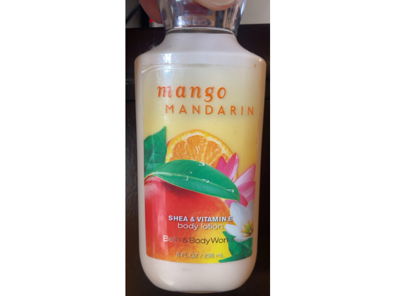 Bath & Body Works Mango Mandarin Body Lotion, Shea & Vitamin E, 8 fl oz/236 mL
