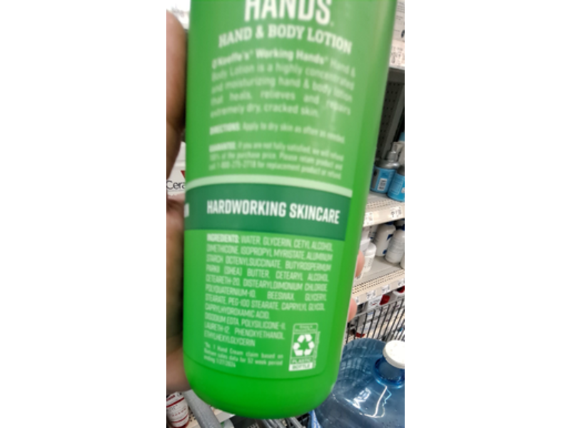 O'Keeffe's Working Hands 2 In 1 Hydrates & Retroes Hand & Body Lotion, Dry Skin, 12 oz/340 g