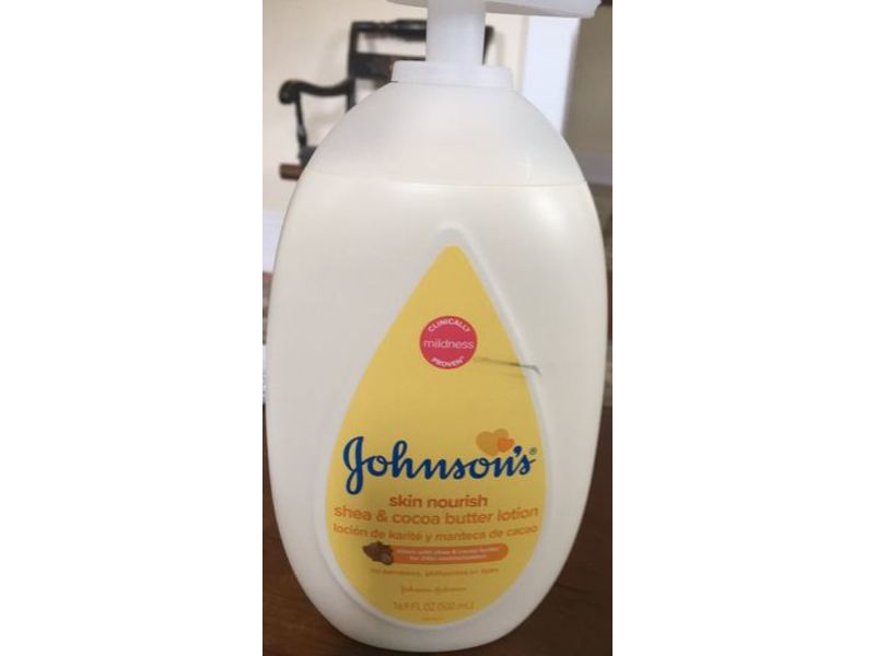 Johnson's Skin Nourish Shea & Cocoa Butter Lotion, 16.9 fl oz/500 mL, Pack Of 3