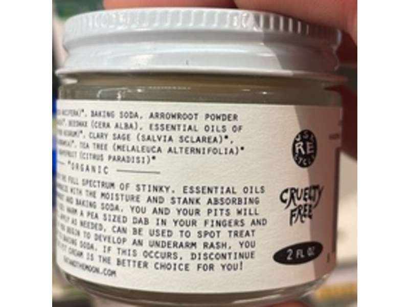 Fat And The Moon Deodorant Cream, 2 fl oz