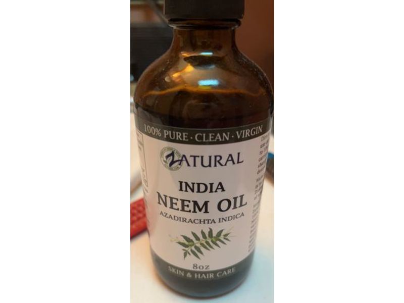 Zatural India Neem Oil, Skin & Hair Care, 8 oz