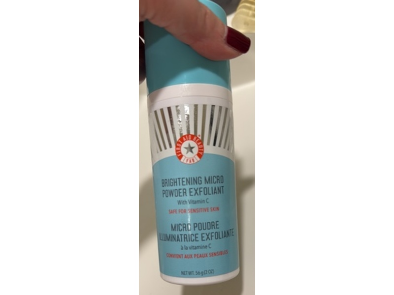 First Aid Beauty Brightening Micro Powder Exfoliant, Vitamin C, 2 oz/56 g