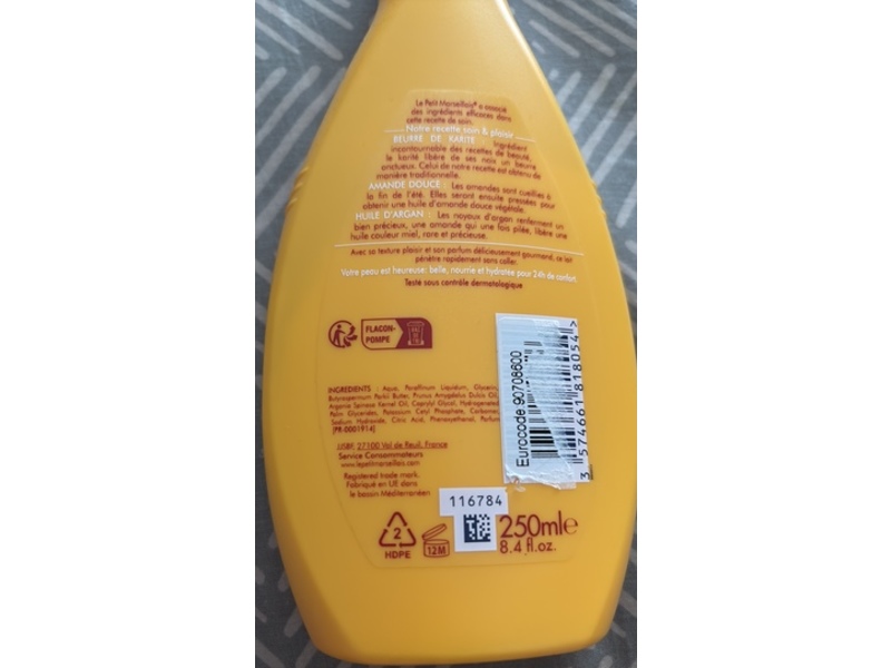 Le Petit Marseillais Body Lotion, Sweet Almond, 8.4 fl oz/250mL