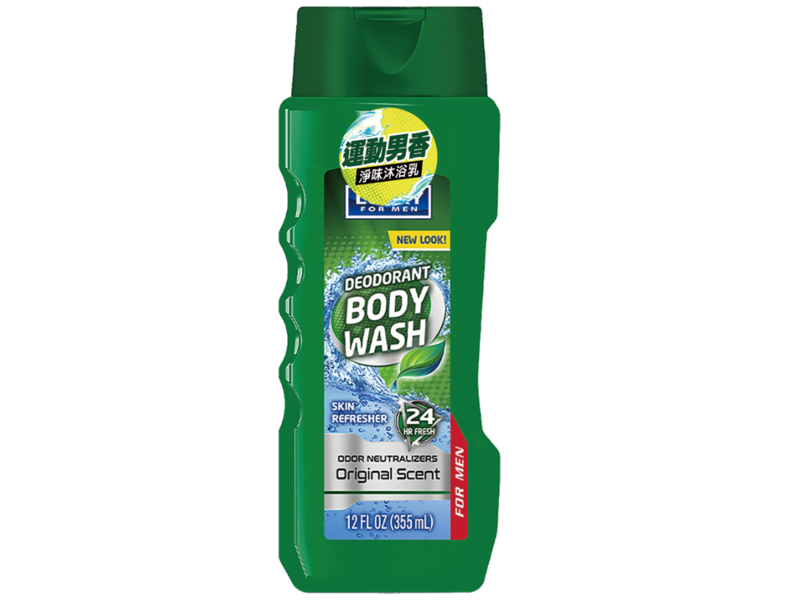 Lucky Deodorant Body Wash, Original Scent, 12 fl oz/355 mL