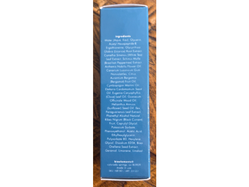 Bioelements Power Peptide Revitalizing Toner Mist, 1 fl oz/30 mL