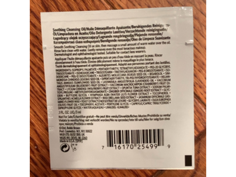 Bobbi Brown Soothing Cleansing Oil, 0.1 fl oz/3 mL