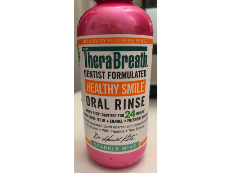 TheraBreath Dentist Formulated Healthy Smile Oral Rinse, Sparkle Mint